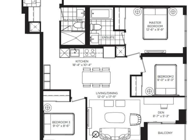 Apartment for rent in Etobicoke Centre, Toronto