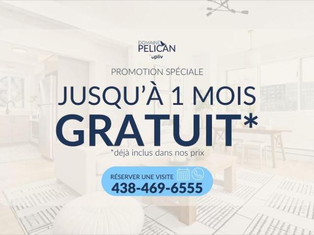 Apartment for rent in St. Leonard's, Quebec