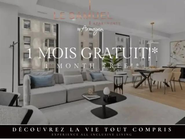 Apartment for rent in St. Leonard's, Quebec