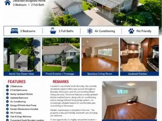House for rent in Burnaby, British Columbia