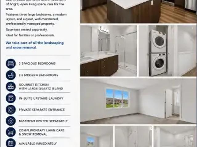 Townhouse for rent in Wedgewood, Alberta