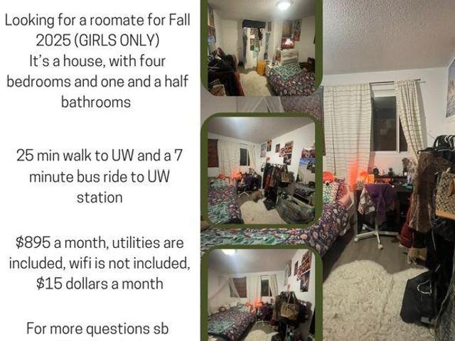 Room for rent in Waterloo, Ontario