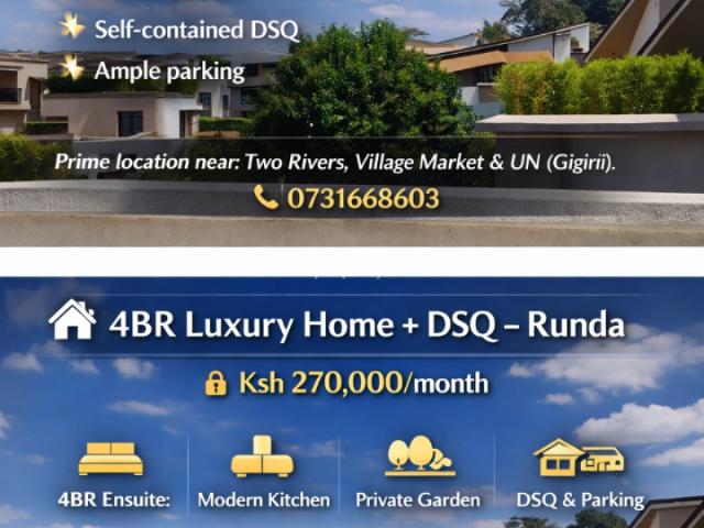 House for rent in Westlands, Nairobi