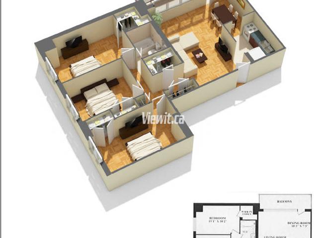 Apartment for rent in Woburn, Ontario