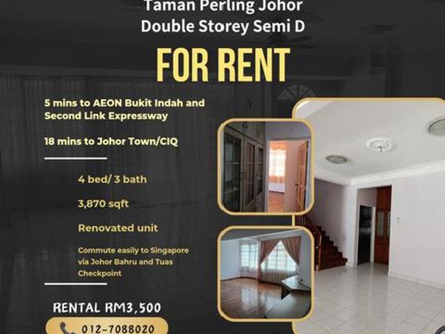 Residential House for rent in Bukit Ledang, Johor
