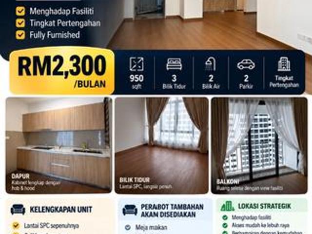 Apartment for rent in Sentul, Kuala Lumpur