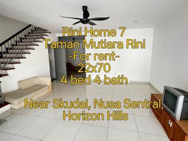 Terraced House for rent in Johor Bahru