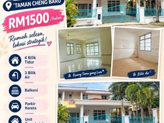 Residential House for rent in Cheng, Bandaraya Melaka