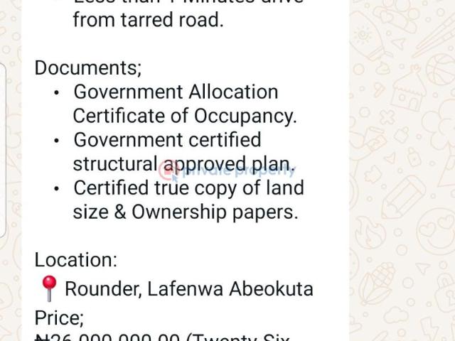 Apartment for sale in Abeokuta