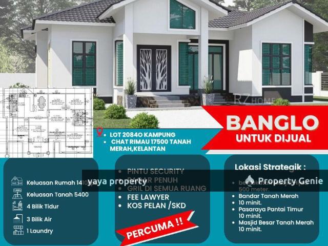 Bungalow for sale in Tanah Merah, Kelantan