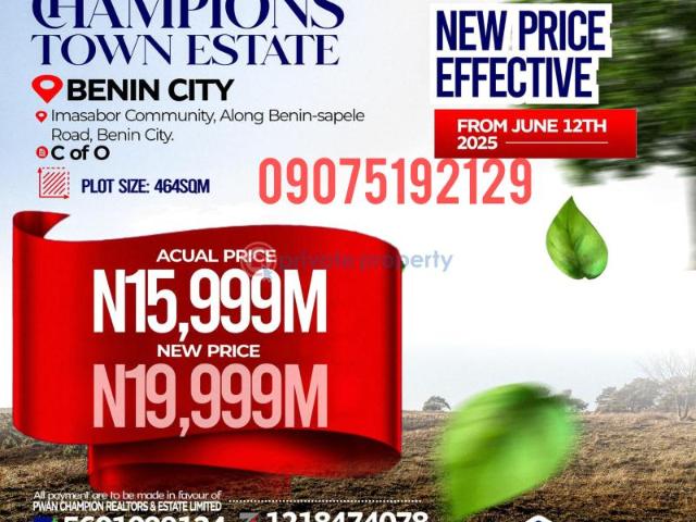 Land for sale in Benin