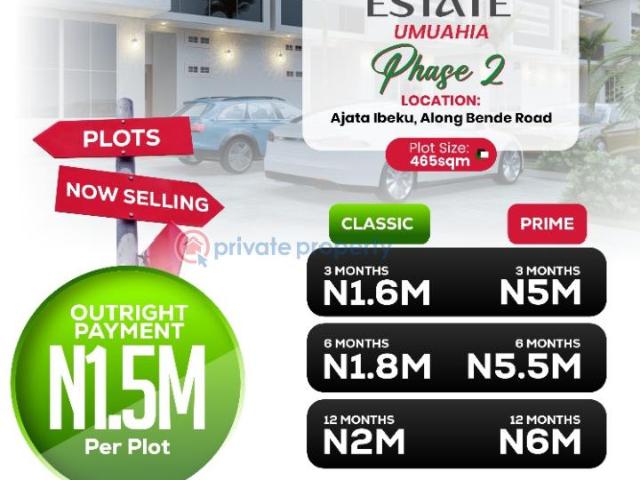 Land for sale in Umuahia