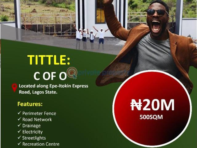 Land for sale in Lagos, Epe