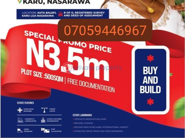 Land for sale in Karu