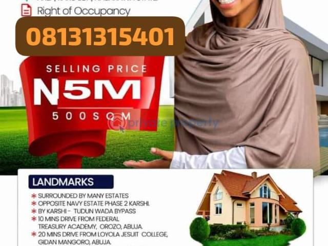 Land for sale in Karu