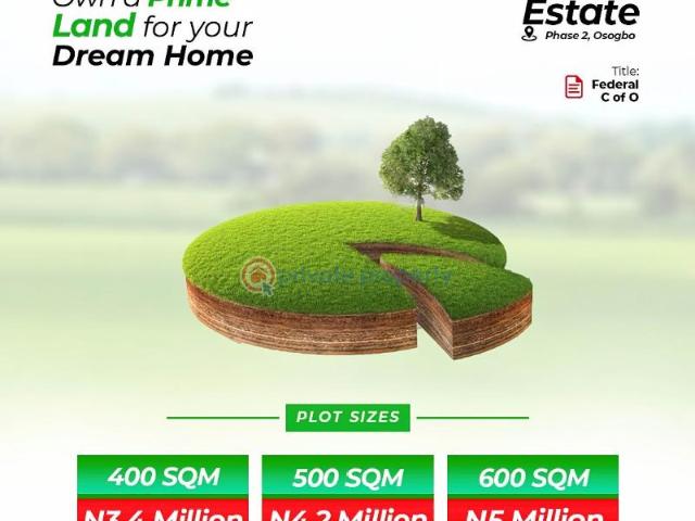 Land for sale in Osogbo