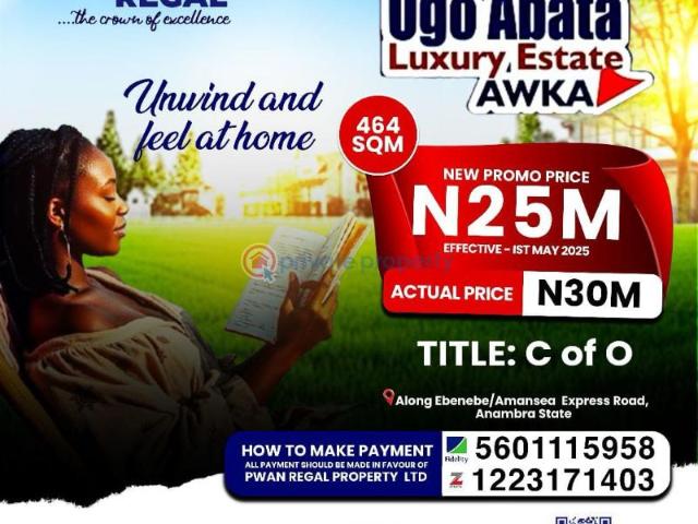 Land for sale in Anambra Land for sale in Anambra