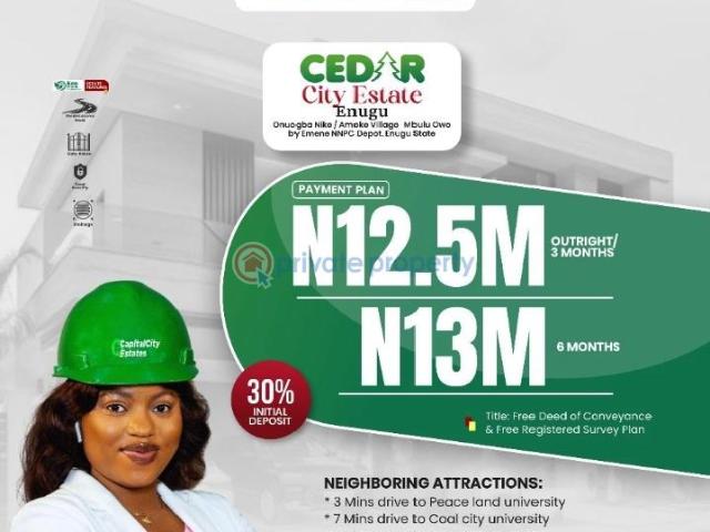Land for sale in Enugu