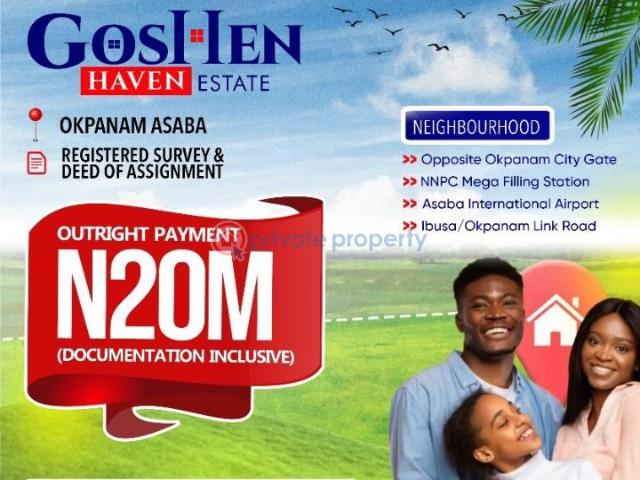 Land for sale in Asaba