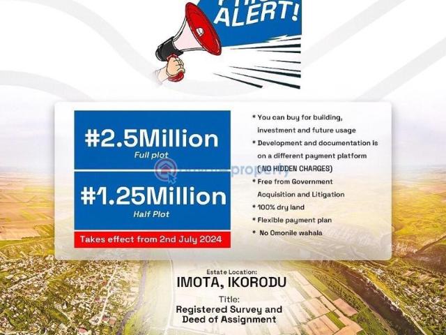 Land for sale in Ikorodu