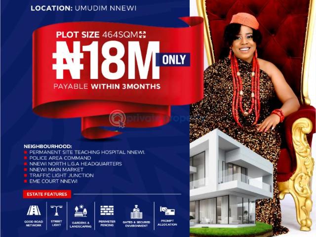 Land for sale in Nnewi