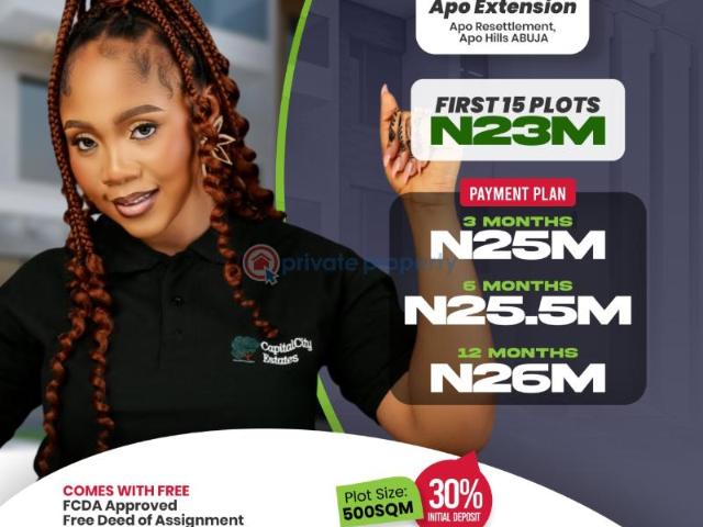Land for sale in Abuja, Central Area Phase 2 