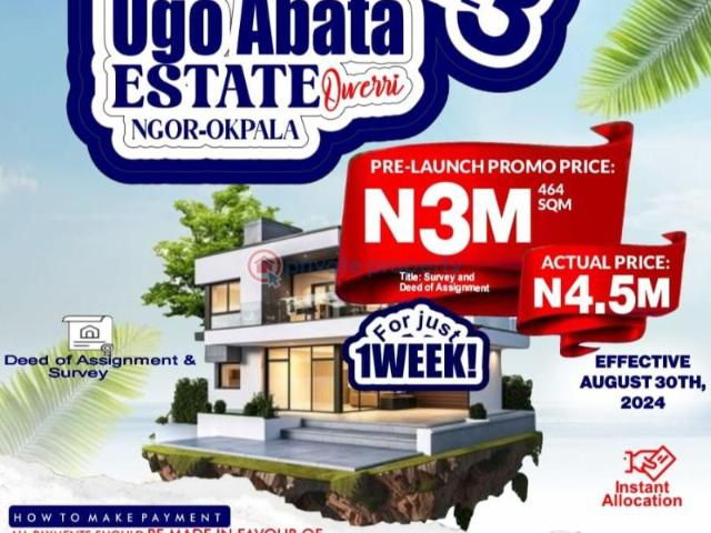 Land for sale in Owerri