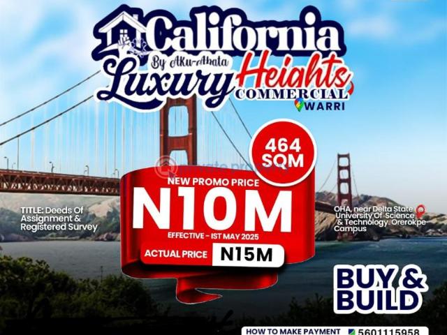 Land for sale in Warri