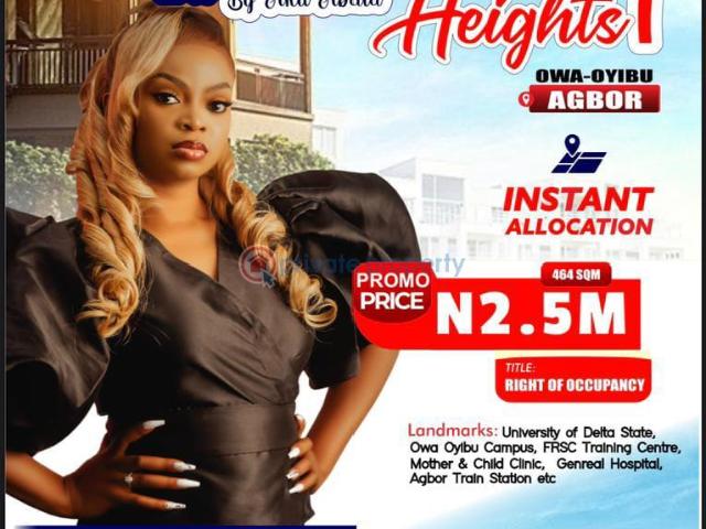 Land for sale in Asaba
