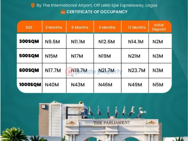 Land for sale in Lagos