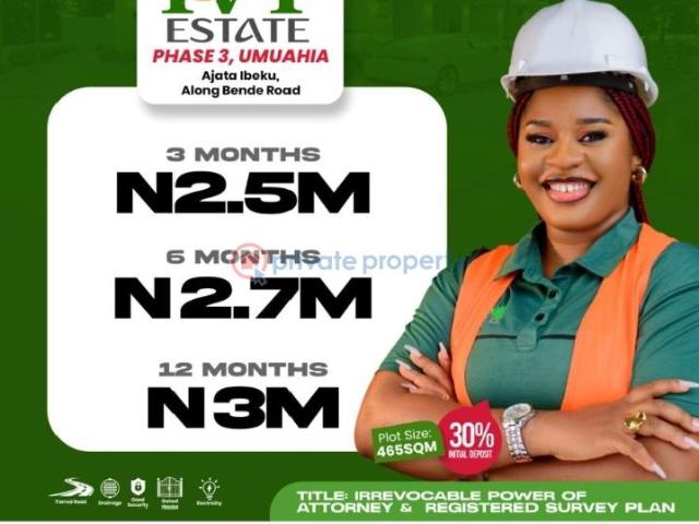 Land for sale in Umuahia