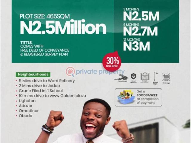 Land for sale in Warri