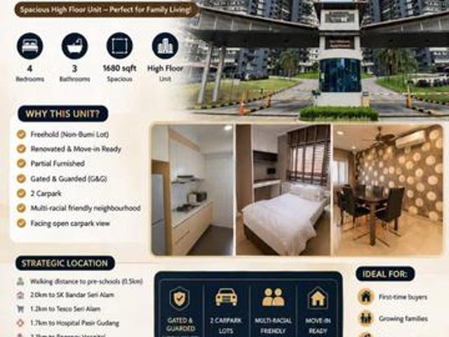 Apartment for sale in Masai, Johor