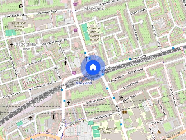 House for rent in Maryland, Greater London