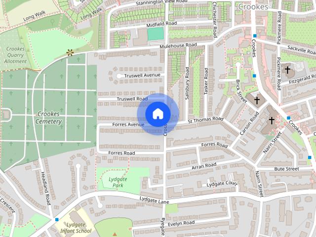 House for rent in Crookes, South Yorkshire