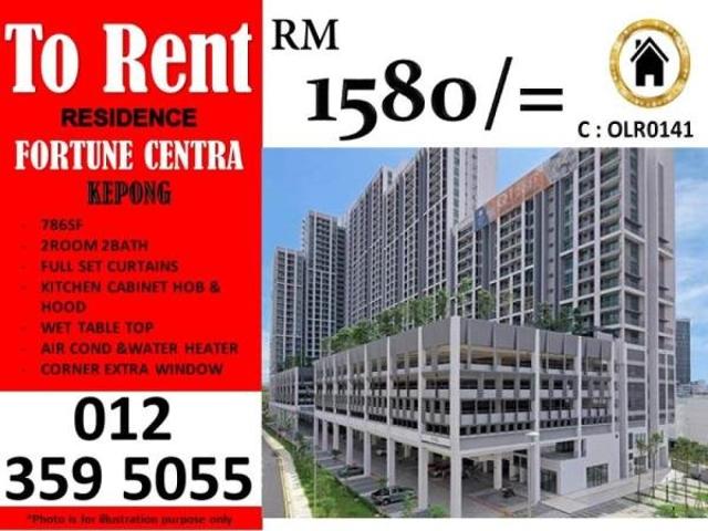 Apartment for rent in Kepong, Kuala Lumpur