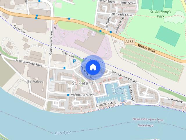 Apartment for rent in St. Peter's, Newcastle upon Tyne
