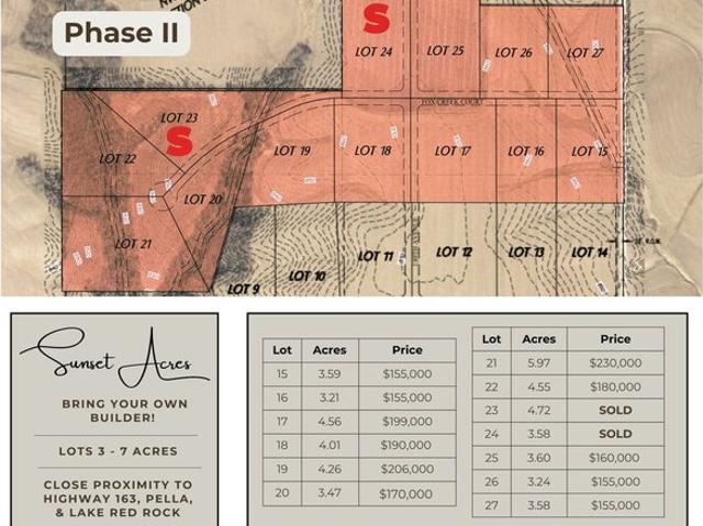 Land for sale in Pella, Iowa