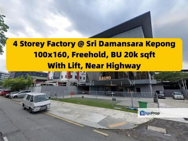 Warehouse for sale in Kepong, Kuala Lumpur