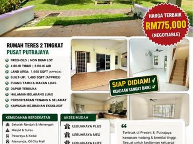 Terraced House for sale in Putrajaya