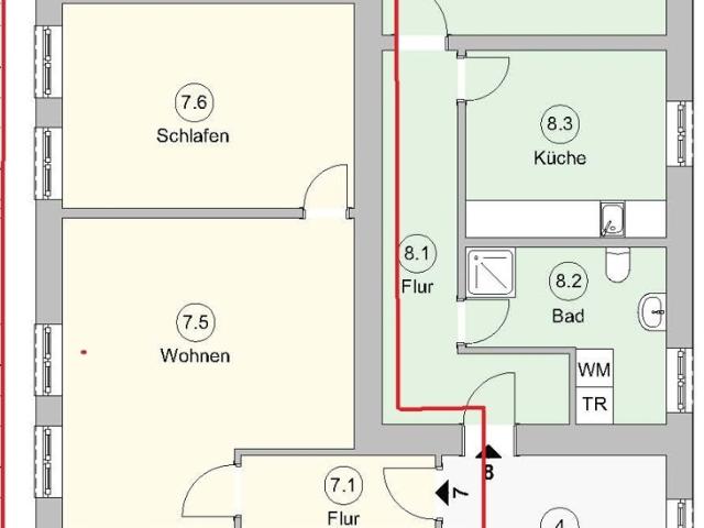Apartment mieten in Bollewick, Mecklenburg-Vorpommern