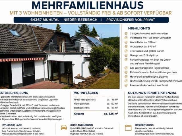 Haus kaufen in Nieder-Ramstadt, Hessen