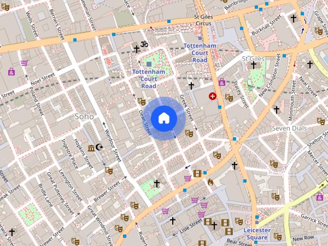 Apartment for rent in Soho, Greater London