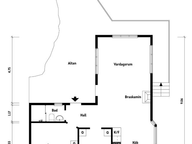 Hus till salu i Ekhamra, Norrudden