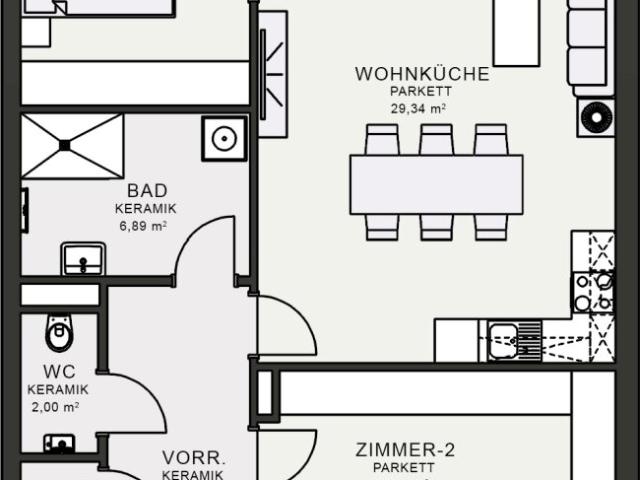 Apartment mieten in Jakomini, Gersdorf-Feistritz