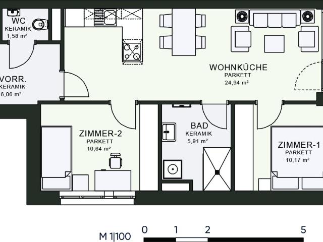 Apartment mieten in Jakomini, Gersdorf-Feistritz