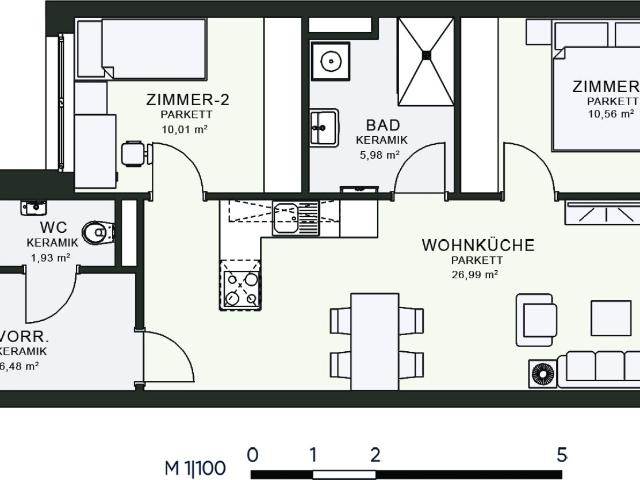Apartment mieten in Jakomini, Gersdorf-Feistritz