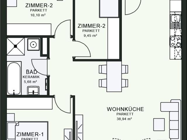 Apartment mieten in Jakomini, Gersdorf-Feistritz