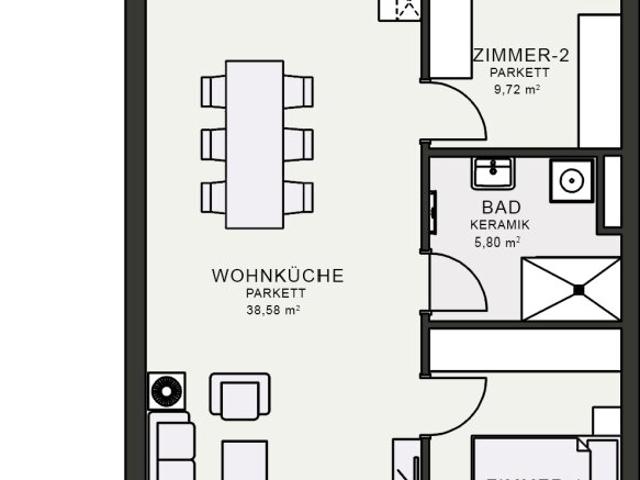 Apartment mieten in Jakomini, Gersdorf-Feistritz