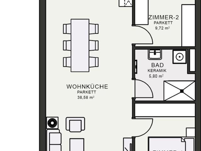 Apartment mieten in Jakomini, Gersdorf-Feistritz